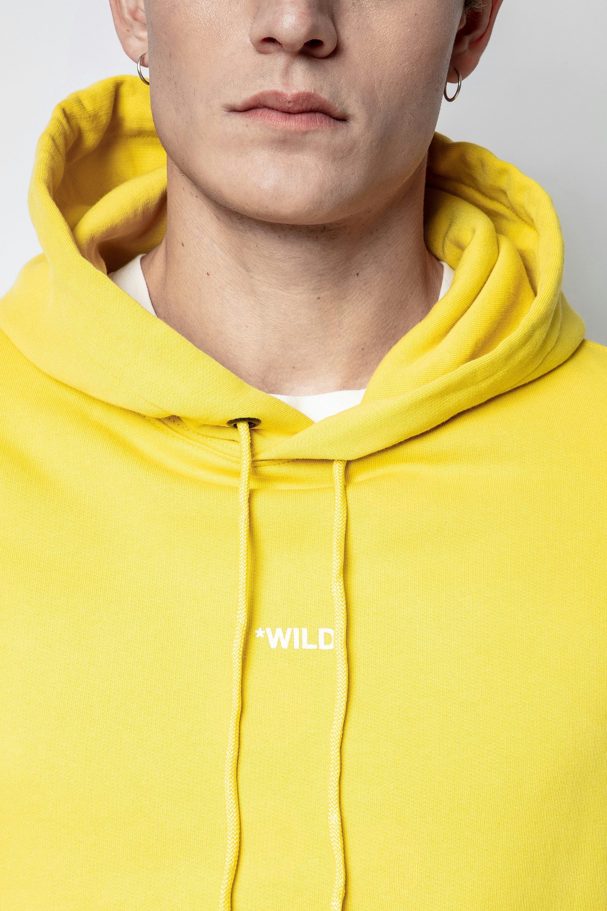 Sanchi Photoprint Wild Sweatshirt - Men's yellow sweatshirt.